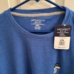 Men’s XXL thermal Henley. NWT